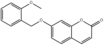 7-[(2-methoxyphenyl)methoxy]chromen-2-one Struktur