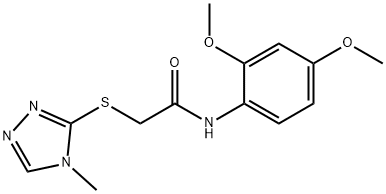 N-(2,4-dimethoxyphenyl)-2-[(4-methyl-1,2,4-triazol-3-yl)sulfanyl]acetamide Struktur