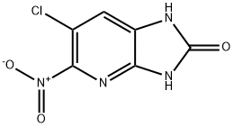 6-chloro-5-nitro-1,3-dihydroimidazo[4,5-b]pyridin-2-one Struktur