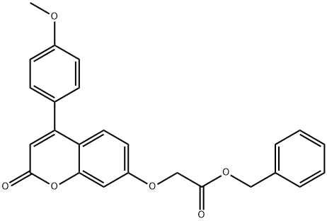 benzyl 2-[4-(4-methoxyphenyl)-2-oxochromen-7-yl]oxyacetate Struktur