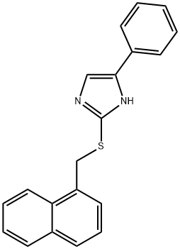 2-(naphthalen-1-ylmethylsulfanyl)-5-phenyl-1H-imidazole Struktur