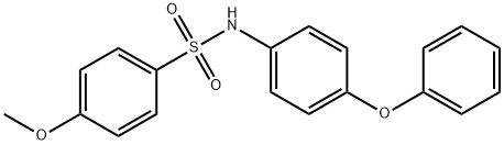 4-methoxy-N-(4-phenoxyphenyl)benzenesulfonamide Struktur