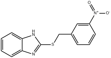 2-[(3-nitrophenyl)methylsulfanyl]-1H-benzimidazole Struktur