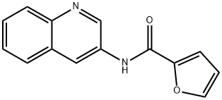 N-quinolin-3-ylfuran-2-carboxamide Struktur