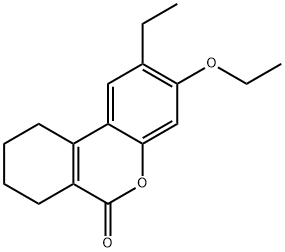 3-ethoxy-2-ethyl-7,8,9,10-tetrahydrobenzo[c]chromen-6-one Struktur