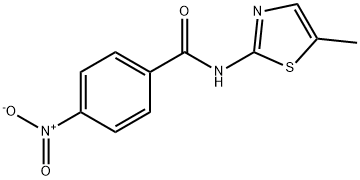 N-(5-methyl-1,3-thiazol-2-yl)-4-nitrobenzamide Struktur