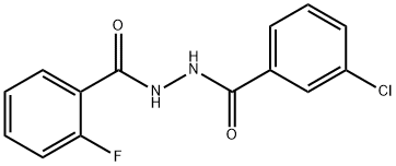 N'-(3-chlorobenzoyl)-2-fluorobenzohydrazide Struktur