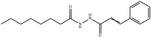 N'-[(E)-3-phenylprop-2-enoyl]octanehydrazide Struktur