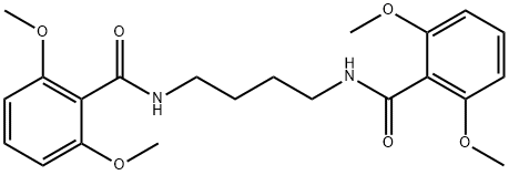 N-[4-[(2,6-dimethoxybenzoyl)amino]butyl]-2,6-dimethoxybenzamide Struktur