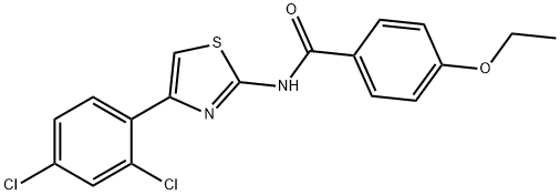 N-[4-(2,4-dichlorophenyl)-1,3-thiazol-2-yl]-4-ethoxybenzamide Struktur