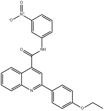 2-(4-ethoxyphenyl)-N-(3-nitrophenyl)quinoline-4-carboxamide Struktur