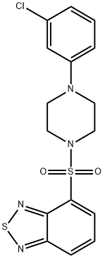 4-[4-(3-chlorophenyl)piperazin-1-yl]sulfonyl-2,1,3-benzothiadiazole Struktur