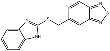 5-(1H-benzimidazol-2-ylsulfanylmethyl)-2,1,3-benzothiadiazole Struktur