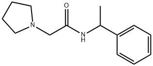 N-(1-phenylethyl)-2-pyrrolidin-1-ylacetamide Struktur