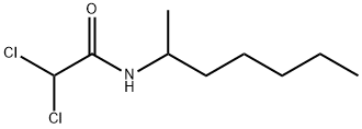 2,2-dichloro-N-heptan-2-ylacetamide Struktur