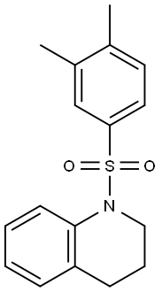 1-(3,4-dimethylphenyl)sulfonyl-3,4-dihydro-2H-quinoline Struktur