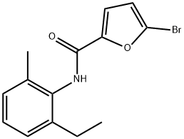 5-bromo-N-(2-ethyl-6-methylphenyl)furan-2-carboxamide Struktur