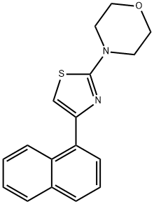 4-(4-naphthalen-1-yl-1,3-thiazol-2-yl)morpholine Struktur