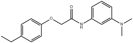 N-[3-(dimethylamino)phenyl]-2-(4-ethylphenoxy)acetamide Struktur