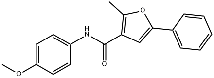 N-(4-methoxyphenyl)-2-methyl-5-phenylfuran-3-carboxamide Struktur