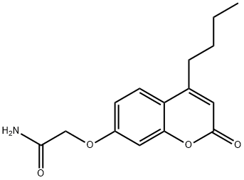 2-(4-butyl-2-oxochromen-7-yl)oxyacetamide Struktur