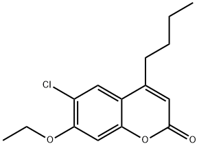 4-butyl-6-chloro-7-ethoxychromen-2-one Struktur