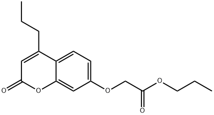 propyl 2-(2-oxo-4-propylchromen-7-yl)oxyacetate Struktur