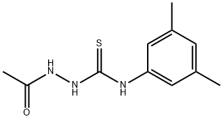 1-acetamido-3-(3,5-dimethylphenyl)thiourea Struktur