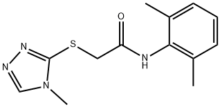 N-(2,6-dimethylphenyl)-2-[(4-methyl-1,2,4-triazol-3-yl)sulfanyl]acetamide Struktur