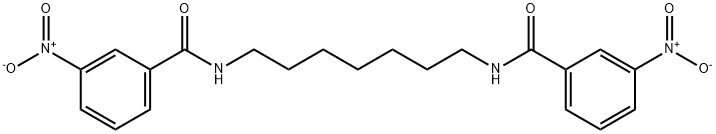 3-nitro-N-[7-[(3-nitrobenzoyl)amino]heptyl]benzamide Struktur