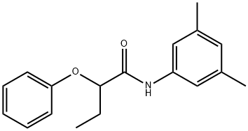 N-(3,5-dimethylphenyl)-2-phenoxybutanamide Struktur