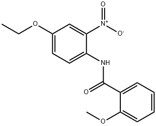 N-(4-ethoxy-2-nitrophenyl)-2-methoxybenzamide Struktur