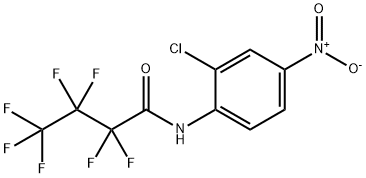 N-(2-chloro-4-nitrophenyl)-2,2,3,3,4,4,4-heptafluorobutanamide Struktur