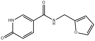 N-(furan-2-ylmethyl)-6-oxo-1H-pyridine-3-carboxamide Struktur