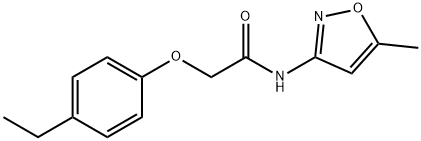 2-(4-ethylphenoxy)-N-(5-methyl-1,2-oxazol-3-yl)acetamide Struktur