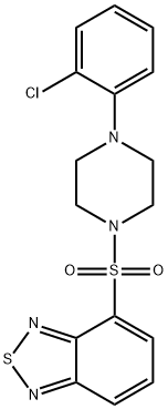 4-[4-(2-chlorophenyl)piperazin-1-yl]sulfonyl-2,1,3-benzothiadiazole Struktur