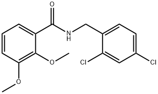 N-[(2,4-dichlorophenyl)methyl]-2,3-dimethoxybenzamide Struktur