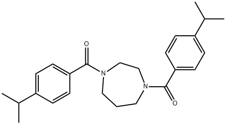 [4-(4-propan-2-ylbenzoyl)-1,4-diazepan-1-yl]-(4-propan-2-ylphenyl)methanone Struktur