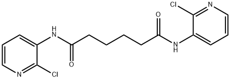 N,N'-bis(2-chloropyridin-3-yl)hexanediamide Struktur