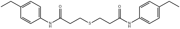 3-[3-(4-ethylanilino)-3-oxopropyl]sulfanyl-N-(4-ethylphenyl)propanamide Struktur