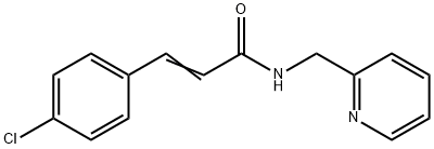 (E)-3-(4-chlorophenyl)-N-(pyridin-2-ylmethyl)prop-2-enamide Struktur