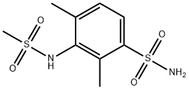 3-(methanesulfonamido)-2,4-dimethylbenzenesulfonamide Struktur