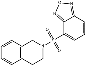 4-(3,4-dihydro-1H-isoquinolin-2-ylsulfonyl)-2,1,3-benzoxadiazole Struktur