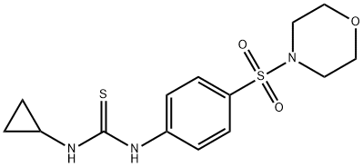 1-cyclopropyl-3-(4-morpholin-4-ylsulfonylphenyl)thiourea Struktur