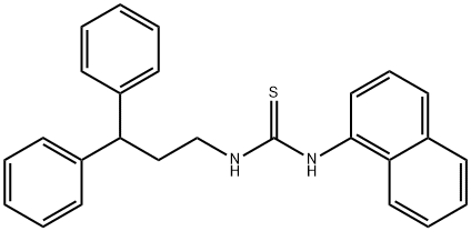 1-(3,3-diphenylpropyl)-3-naphthalen-1-ylthiourea Struktur