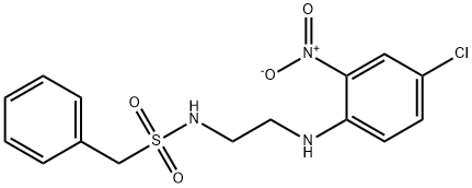 N-[2-(4-chloro-2-nitroanilino)ethyl]-1-phenylmethanesulfonamide Struktur