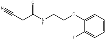 2-cyano-N-[2-(2-fluorophenoxy)ethyl]acetamide Struktur