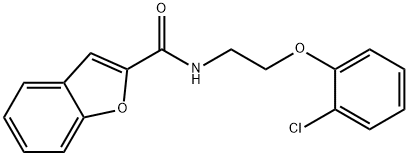 N-[2-(2-chlorophenoxy)ethyl]-1-benzofuran-2-carboxamide Structure