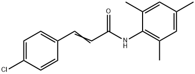 (E)-3-(4-chlorophenyl)-N-(2,4,6-trimethylphenyl)prop-2-enamide Struktur