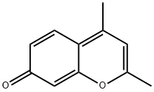 2,4-dimethylchromen-7-one Struktur